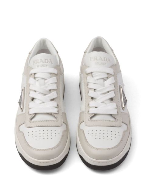Prada Downtown leather sneakers - White