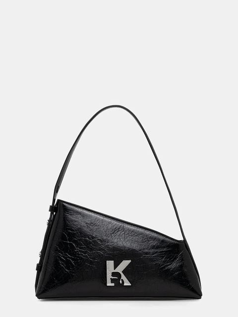 Karl Lagerfeld Jeans torebka skórzana kolor czarny B1W30181 - zdjęcie produktu nr 1