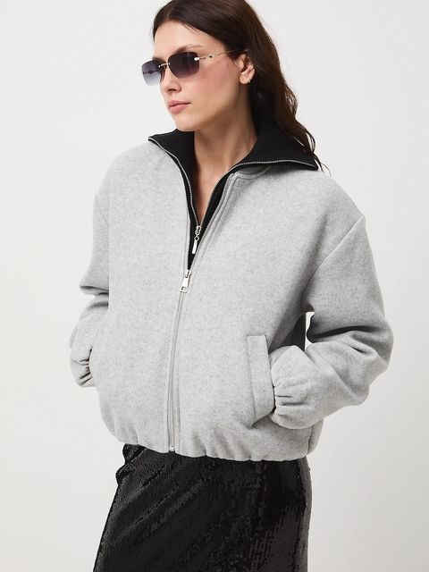 Medicine kurtka bomber kolor szary - zdjęcie produktu nr 2