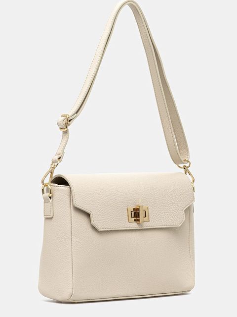 Answear.LAB torebka skórzana kolor beżowy - zdjęcie produktu nr 2