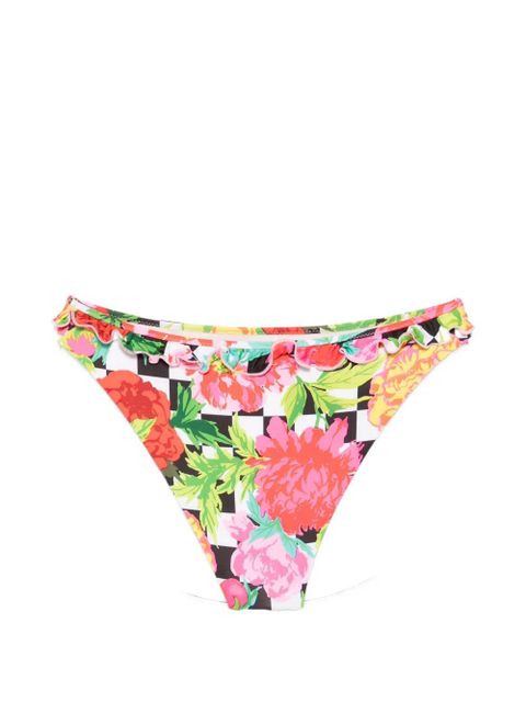 Moschino floral-print ruffled bikini bottoms - Pink - zdjęcie produktu nr 2