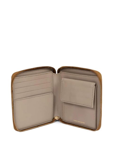 DRIES VAN NOTEN embossed leather wallet - Gold
