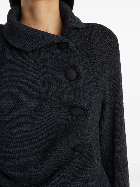 KHAITE buttoned cardigan - Grey
