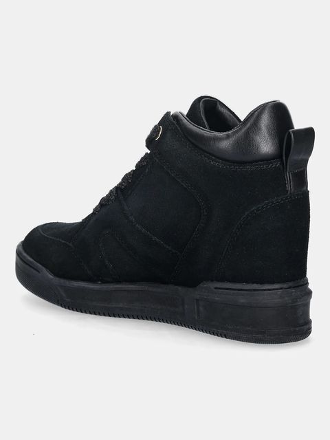 Twinset sneakersy zamszowe damskie kolor czarny 252TGT016 - zdjęcie produktu nr 2