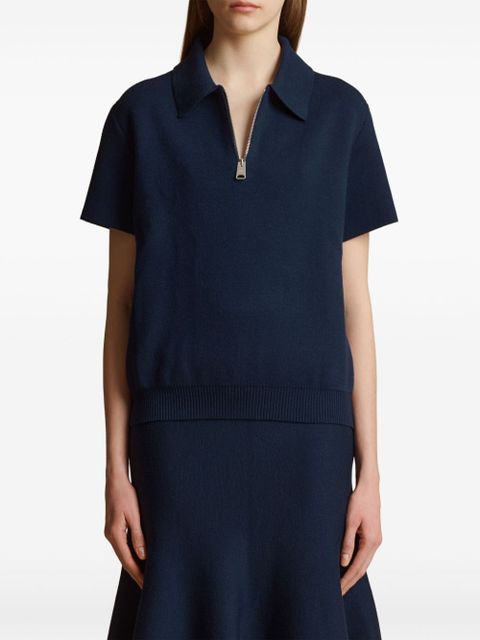 KHAITE Gulliame knitted top - Blue