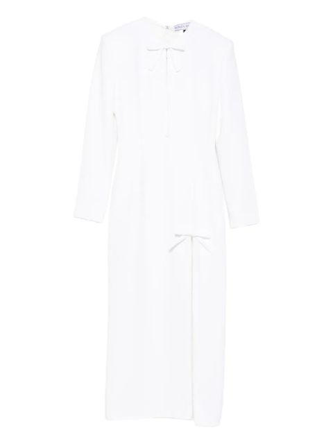 Rowen Rose bow-detail side-slit maxi dress - White - zdjęcie produktu nr 1