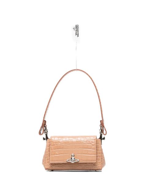 Vivienne Westwood small Hazel croco-effect tote bag - Pink - zdjęcie produktu nr 1