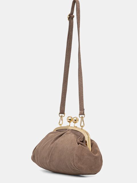 Answear.LAB kopertówka zamszowa kolor brązowy - zdjęcie produktu nr 2