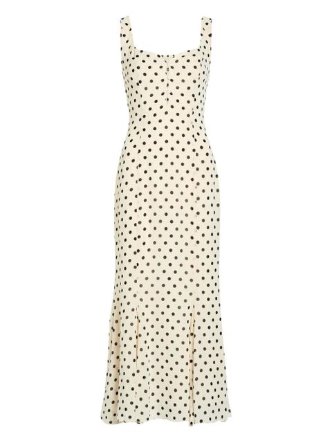 Reformation Laine polka dot maxi dress - Neutrals - zdjęcie produktu nr 1