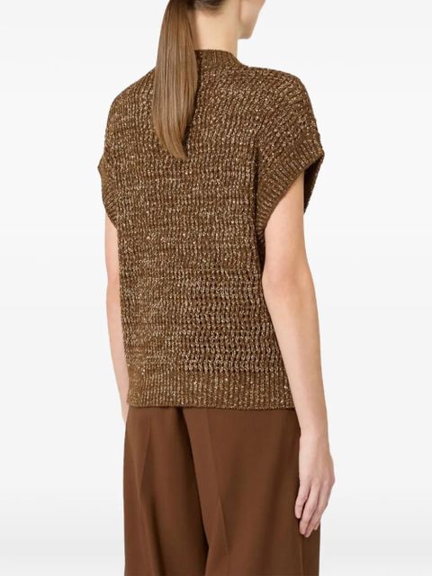 Max Mara openwork top - Brown - zdjęcie produktu nr 2