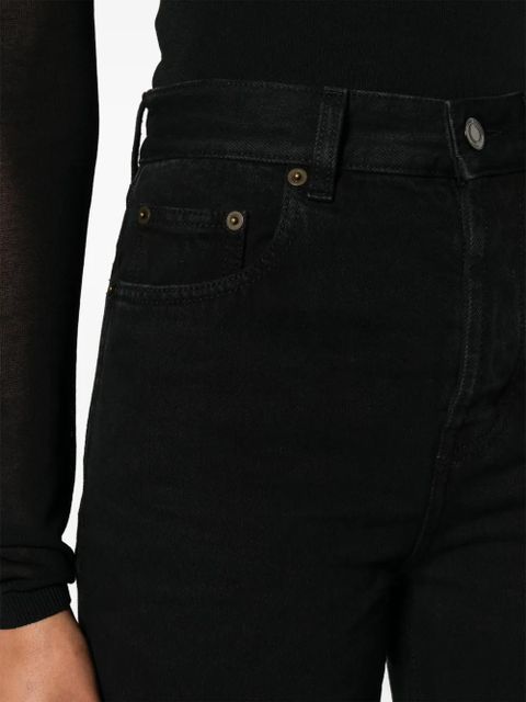 Saint Laurent high-rise straight jeans - Black
