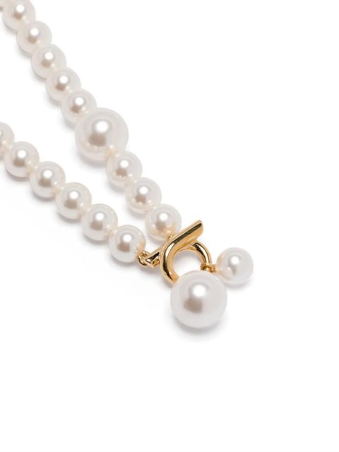 Ferragamo pearl-embellished necklace - White