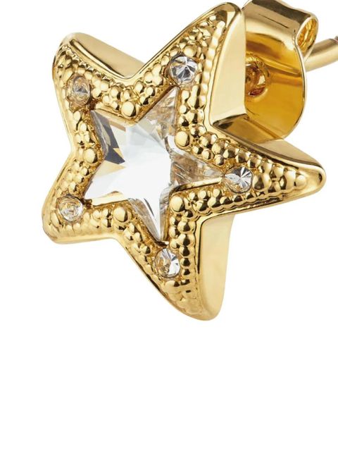 Jimmy Choo JC Star stud crystal earrings - Gold