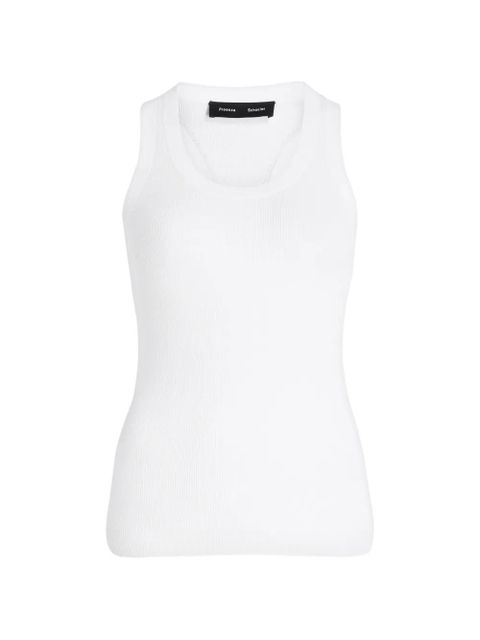 Proenza Schouler Roberts ribbed tank top - White - zdjęcie produktu nr 1
