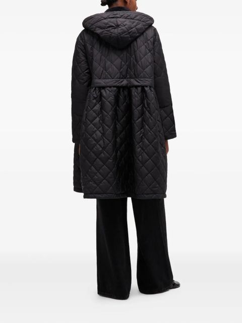 GANNI x Barbour quilted peplum coat - Black - zdjęcie produktu nr 2