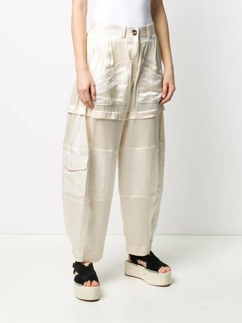 Lanvin wide-leg trousers - Neutrals - zdjęcie produktu nr 2