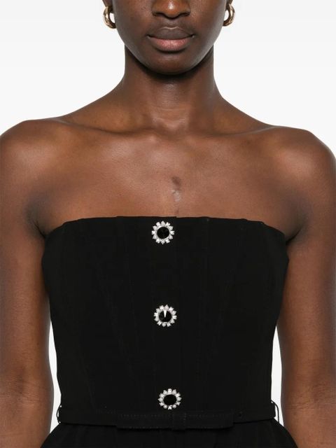 Self-Portrait crepe jumpsuit - Black