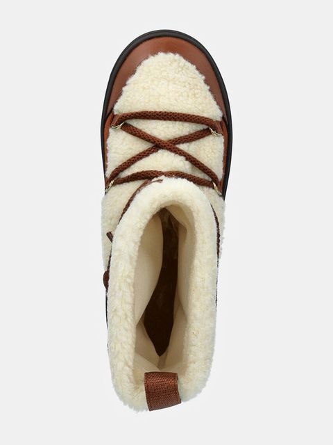 Tommy Hilfiger śniegowce LACE-UP FAUX SHEARLING SNOWBOOT