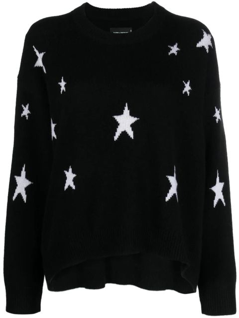 Zadig&Voltaire Markus star-print cashmere jumper - Black - zdjęcie produktu nr 1