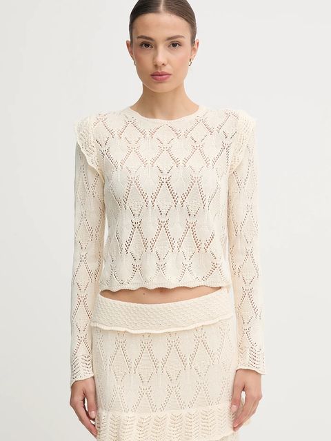 Hoss Intropia sweter damski kolor beżowy lekki 6312162 - zdjęcie produktu nr 1