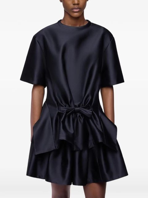 Rabanne bow short-sleeved top - Black - zdjęcie produktu nr 1