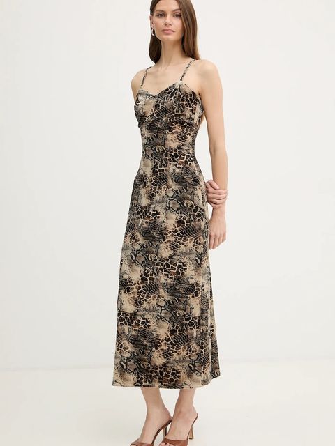 Guess sukienka kolor zielony maxi prosta W6PK1O KJ170 - zdjęcie produktu nr 2