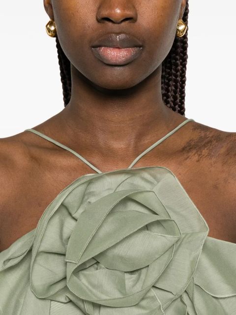 Aje Pandorea floral ruffled dress - Green