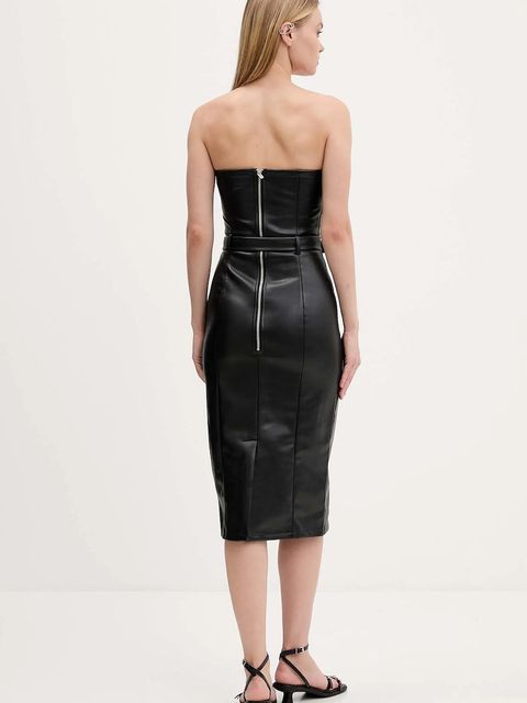 Karl Lagerfeld Jeans sukienka kolor czarny midi prosta A4W13014 - zdjęcie produktu nr 2