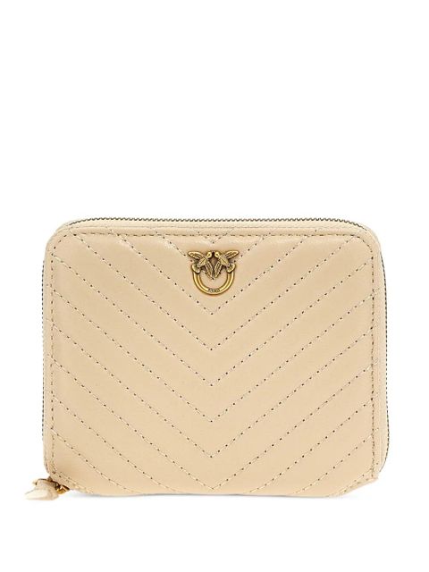 PINKO quilted leather wallet - Neutrals - zdjęcie produktu nr 1