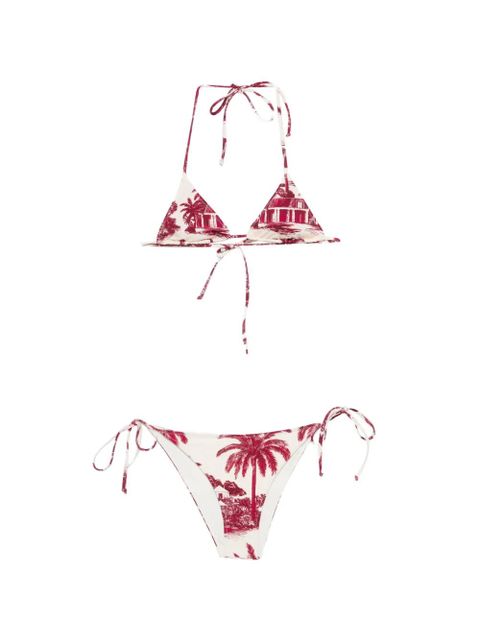 MC2 Saint Barth Leah print tie bikini - Neutrals - zdjęcie produktu nr 1