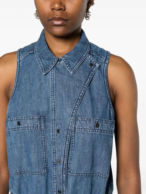 MARANT ÉTOILE Ines sleeveless denim minidress - Blue