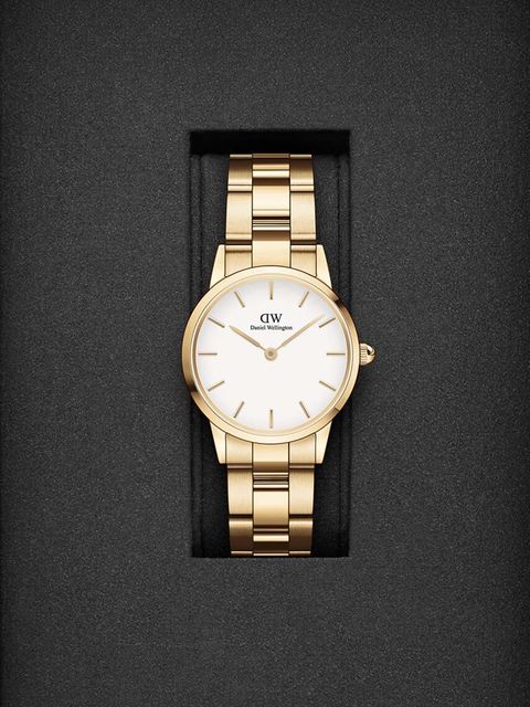 Daniel Wellington zegarek Iconic Link White damski kolor złoty - zdjęcie produktu nr 2