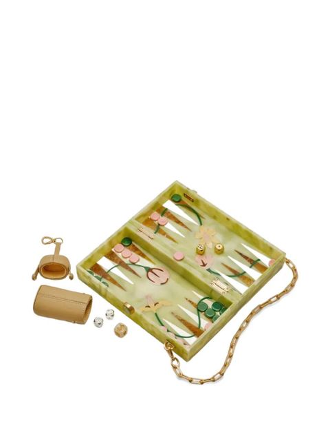 Cult Gaia The Backgammon clutch bag - Green