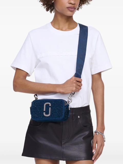 Marc Jacobs The Crystal Denim Snapshot crossbody bag - Blue - zdjęcie produktu nr 2