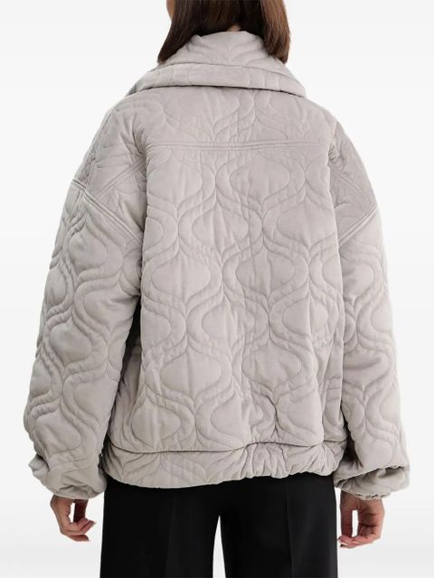 Charo Ruiz Ibiza Brume quilted zip jacket - Grey