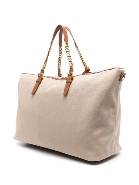 Saint Laurent Cassandre-logo canvas luggage bag - Neutrals - zdjęcie produktu nr 2