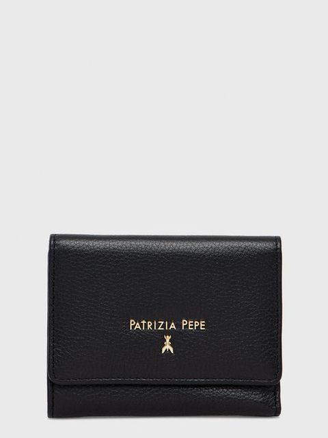 Patrizia Pepe portfel skórzany kolor czarny CQ7081 L001 - zdjęcie produktu nr 2