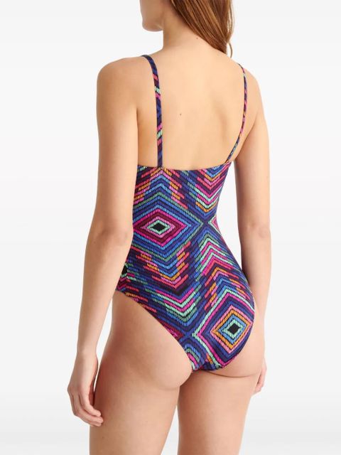 ERES Optique spaghetti-strap swimsuit - Blue