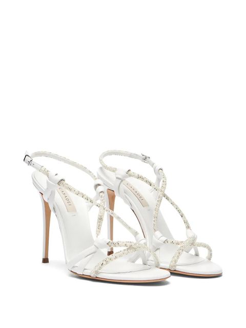 Casadei Julia Itaca leather sandals - White - zdjęcie produktu nr 2