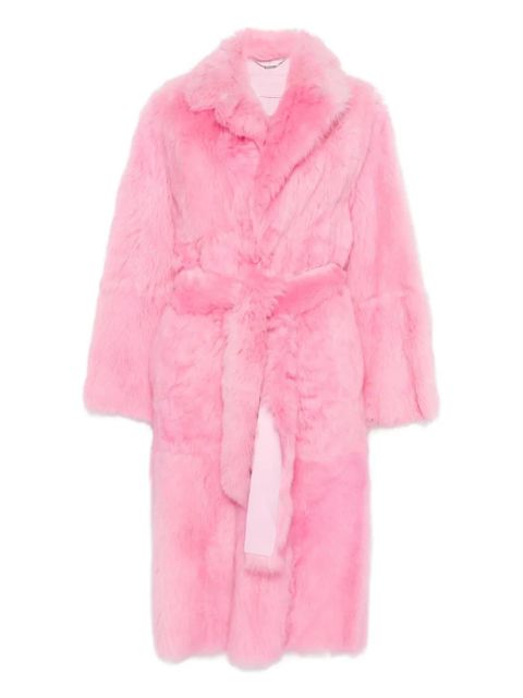 Blumarine button-up fur coat - Pink - zdjęcie produktu nr 1