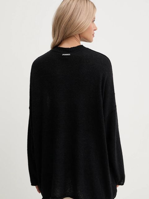 Pinko sweter wełniany damski kolor czarny lekki 105749 A2UN - zdjęcie produktu nr 2