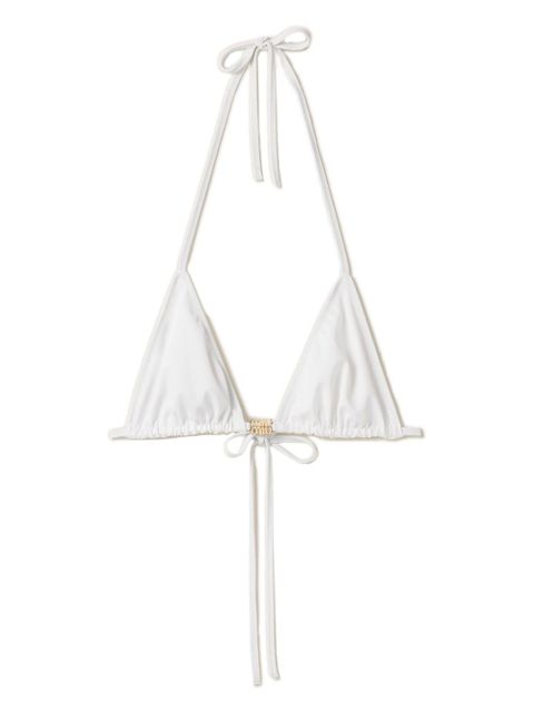 Miu Miu triangle-cup bikini top - White - zdjęcie produktu nr 1