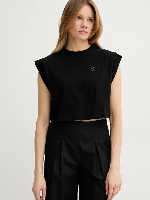 Twinset t-shirt bawełniany - zdjęcie produktu nr 1