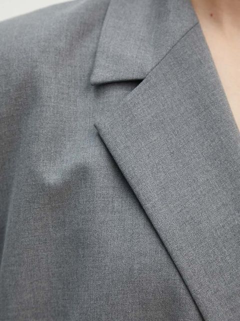 2NDDAY płaszcz 2ND Toretto - Classic Tailori damski kolor szary przejściowy 2244110169