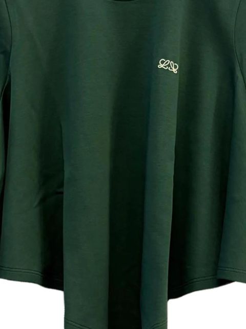 LOEWE logo-embroidered T-shirt - Green - zdjęcie produktu nr 2