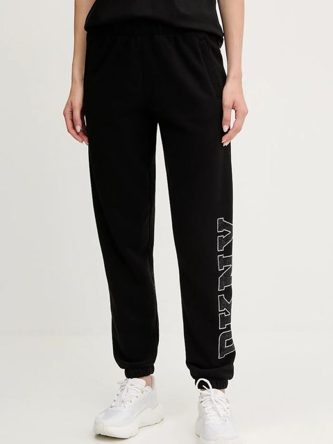Dkny spodnie dresowe damskie kolor czarny z aplikacją DP5P3737 - zdjęcie produktu nr 1
