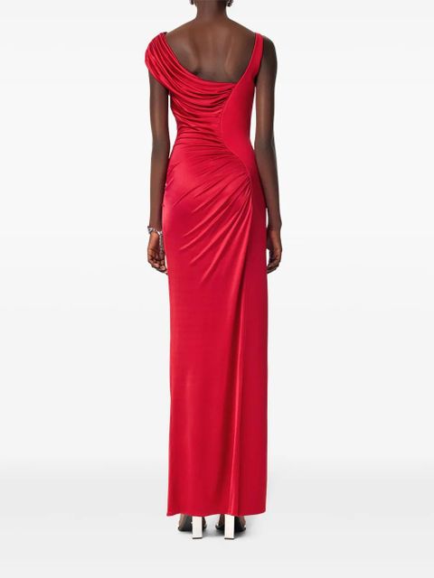Versace Medusa '95 draped gown - Red