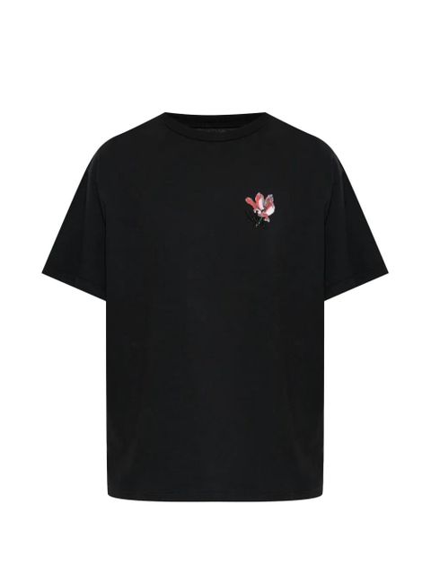 Maison Margiela floral-print T-shirt - Black - zdjęcie produktu nr 1