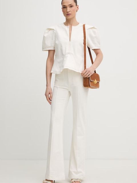 MUNTHE jeansy flare damskie BELLANOR - zdjęcie produktu nr 1