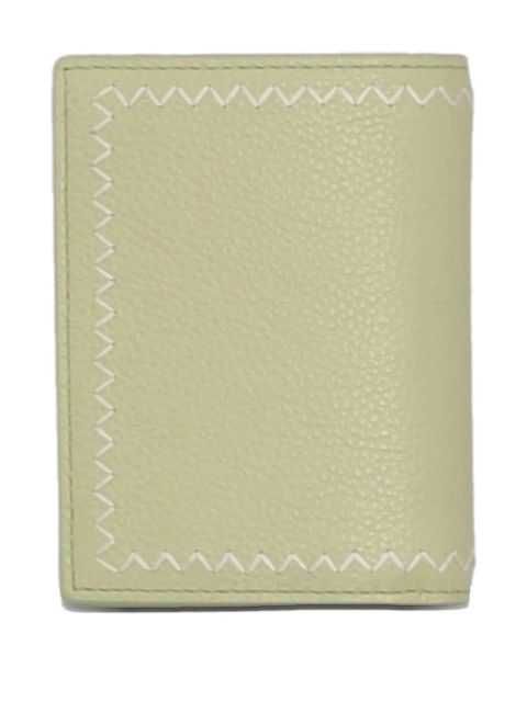 Marni embroidered leather bifold wallet - Green - zdjęcie produktu nr 2